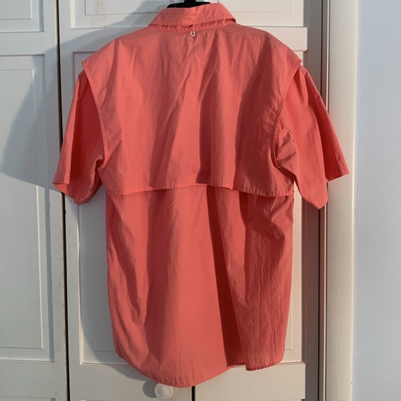 Rugged Earth Outfitters Coral Casual Button Down Short Sleeve Shirt - Picture 5 of 6
